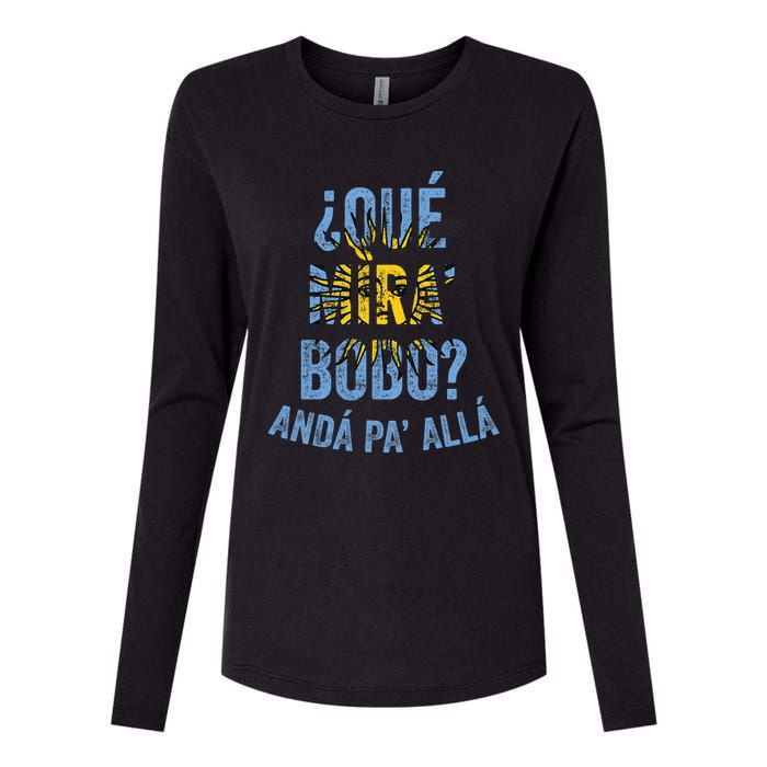 Qué Miras Bobo, Qué Mira Bobo Costume Womens Cotton Relaxed Long Sleeve T-Shirt