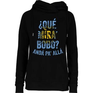 Qué Miras Bobo, Qué Mira Bobo Costume Womens Funnel Neck Pullover Hood