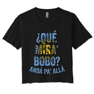 Qué Miras Bobo, Qué Mira Bobo Costume Women's Crop Top Tee