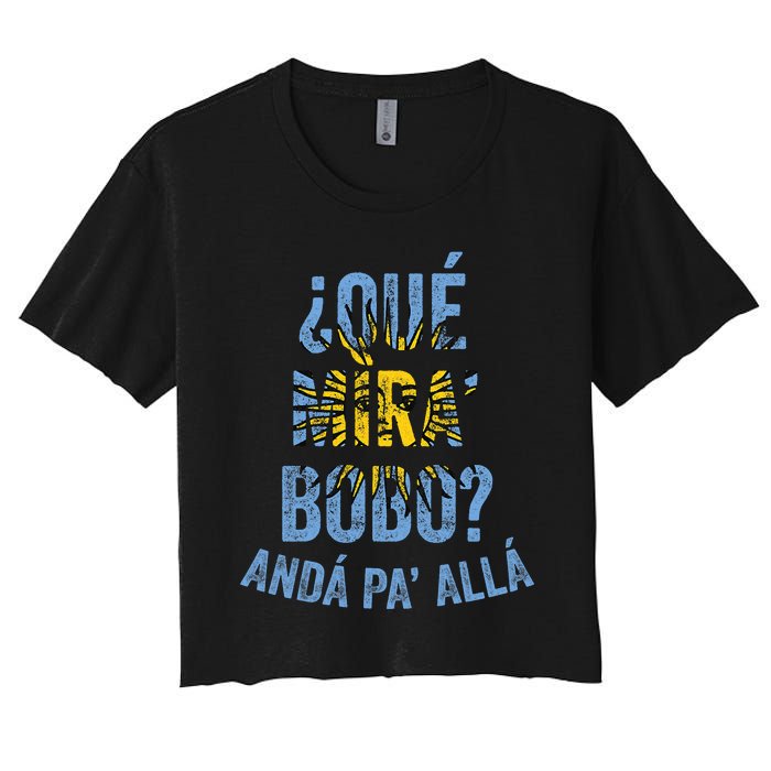 Qué Miras Bobo, Qué Mira Bobo Costume Women's Crop Top Tee