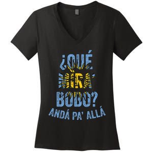 Qué Miras Bobo, Qué Mira Bobo Costume Women's V-Neck T-Shirt