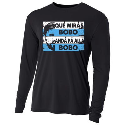 Qué Mirás Bobo, Andá Pa' Allá Funny Speech Messi Design Cooling Performance Long Sleeve Crew