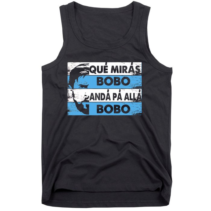 Qué Mirás Bobo, Andá Pa' Allá Funny Speech Messi Design Tank Top