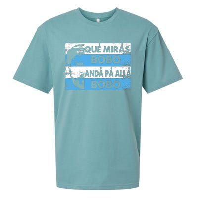 Qué Mirás Bobo, Andá Pa' Allá Funny Speech Messi Design Sueded Cloud Jersey T-Shirt