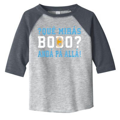 Qué Mirás Bobo, Andá Pa' Allá Funny Speech Toddler Fine Jersey T-Shirt