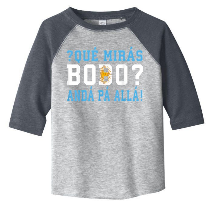 Qué Mirás Bobo, Andá Pa' Allá Funny Speech Toddler Fine Jersey T-Shirt