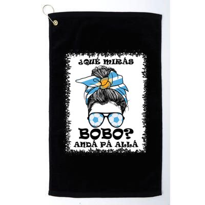 Qué Mirás Bobo, Andá Pa' Allá Bleached Messy Bun Platinum Collection Golf Towel