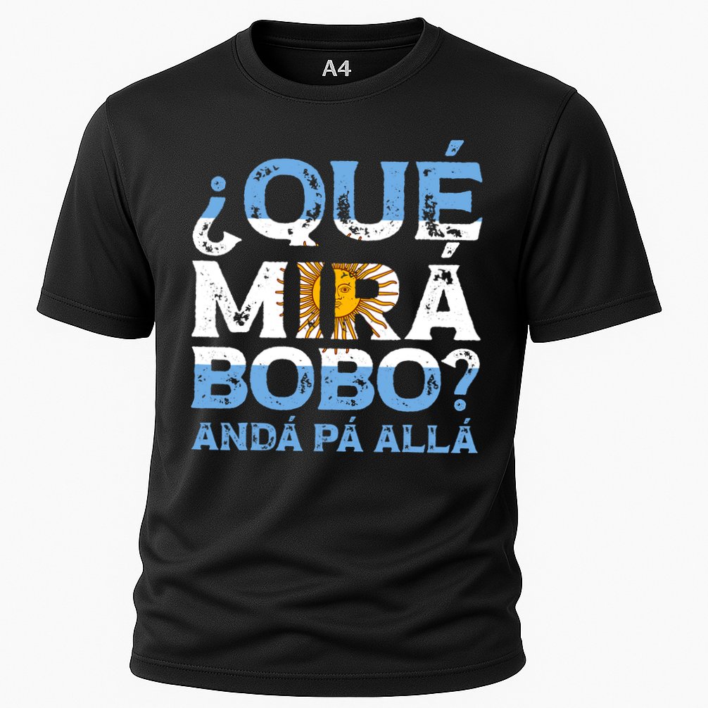 Qué Mirás Bobo, Andá Pa' Allá Funny Speech Argentina Flag Vintage Performance Shirt
