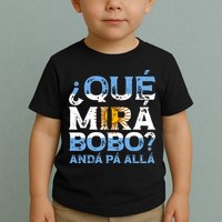 Qué Mirás Bobo, Andá Pa' Allá Funny Speech Argentina Flag Vintage Toddler T-Shirt