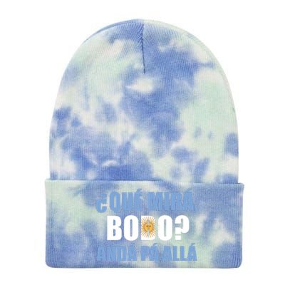 Qué Miras Bobo Qué Mira Bobo Andá Pa' Allá Tie Dye 12in Knit Beanie