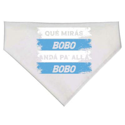 Qué Mirás Bobo, Andá Pa' Allá Funny Speech USA-Made Doggie Bandana