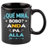 Qué Miras Bobo anda pa alla Qué Mira Bobo 11oz C Handle Ceramic Mug