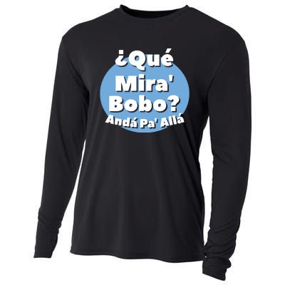 Qué Miras Bobo Qué Mira Bobo? Andá Pa' Allá | Meme Cooling Performance Long Sleeve Crew