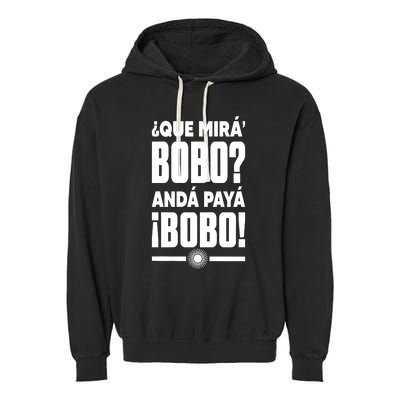 Que Mira Bobo Argentina Gift Champion 2022 World Soccer Garment-Dyed Fleece Hoodie