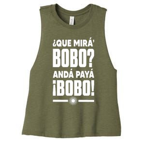 Que Mira Bobo Argentina Gift Champion 2022 World Soccer Women's Racerback Cropped Tank