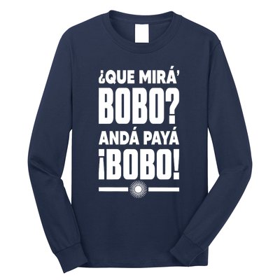 Que Mira Bobo Argentina Gift Champion 2022 World Soccer Long Sleeve Shirt