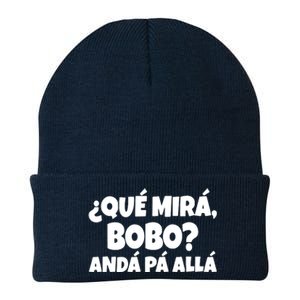 Qué Miras Bobo Qué Mira Bobo, Andá Pa' Allá | Meme Knit Cap Winter Beanie