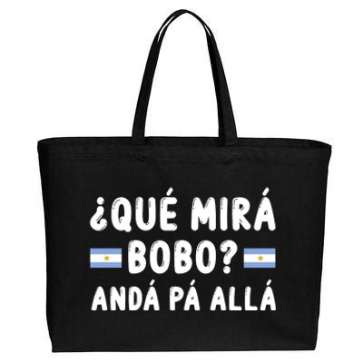 Qué Mira Bobo Qué Miras Bobo Argentina Soccer Cotton Canvas Jumbo Tote