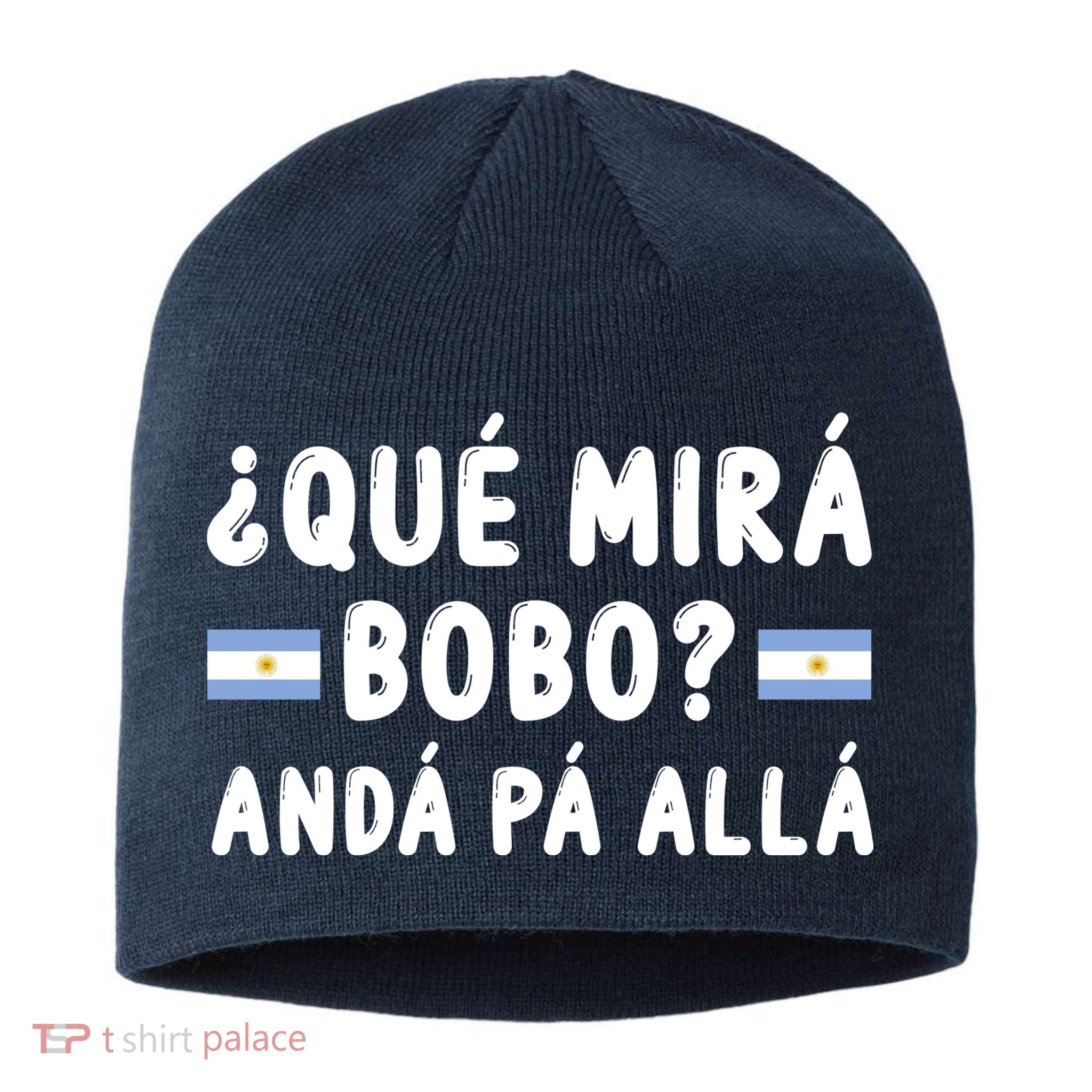 Qué Mira Bobo Qué Miras Bobo Argentina Soccer Sustainable Beanie