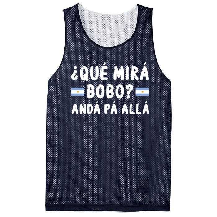 Qué Mira Bobo Qué Miras Bobo Argentina Soccer Mesh Reversible Basketball Jersey Tank