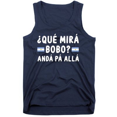 Qué Mira Bobo Qué Miras Bobo Argentina Soccer Tank Top