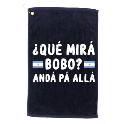 Qué Mira Bobo Qué Miras Bobo Argentina Soccer Golf Towel
