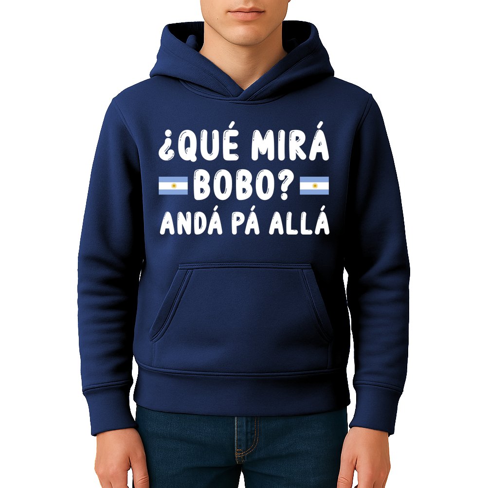 Qué Mira Bobo Qué Miras Bobo Argentina Soccer Kids Hoodie