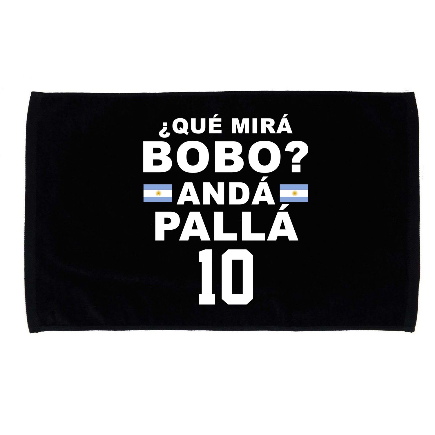 Qué Mira Bobo Anda Palla 10 Argentina Soccer Microfiber Hand Towel