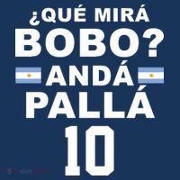 Qué Mira Bobo Anda Palla 10 Argentina Soccer Flatbill Hat
