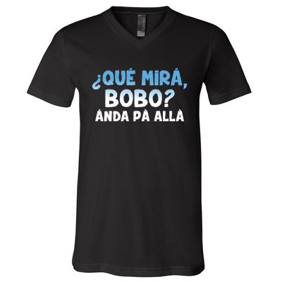 Qué Miras Bobo Argentina Qué Mira Bobo Trending V-Neck T-Shirt