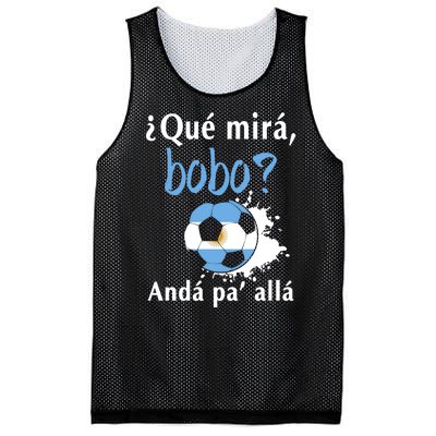 Qué Mirás Bobo, Andá Pa' Allá Funny Speech Argentina Flag Mesh Reversible Basketball Jersey Tank