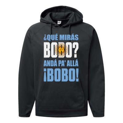 Qué Mirás Bobo, Andá Pa' Allá Funny Speech Performance Fleece Hoodie