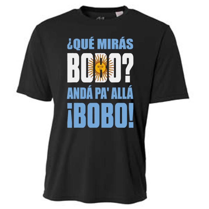 Qué Mirás Bobo, Andá Pa' Allá Funny Speech Cooling Performance Crew T-Shirt