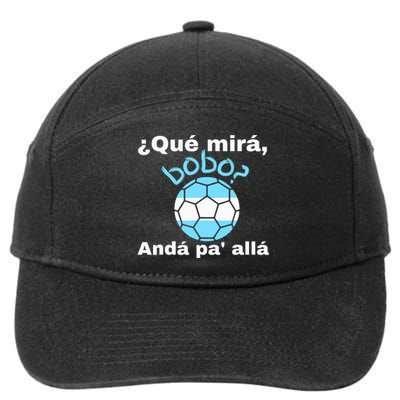 Qué Miras Bobo, Qué Mira Bobo Andá Pa' Allá Funny Speech 7-Panel Snapback Hat