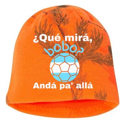 Qué Miras Bobo, Qué Mira Bobo Andá Pa' Allá Funny Speech Kati - Camo Knit Beanie