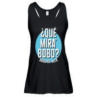 Qué Miras Bobo Qué Mirás Bobo, Andá Pa' Allá Funny Speech Design Ladies Essential Flowy Tank