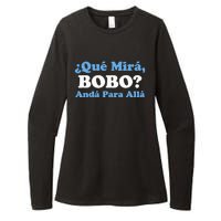 Qué Miras Bobo Qué Mira Bobo Meme Argentina Flag Funny Womens CVC Long Sleeve Shirt