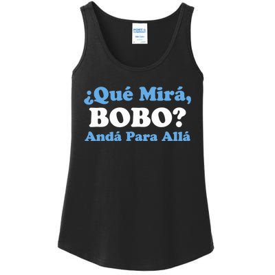 Qué Miras Bobo Qué Mira Bobo Meme Argentina Flag Funny Ladies Essential Tank