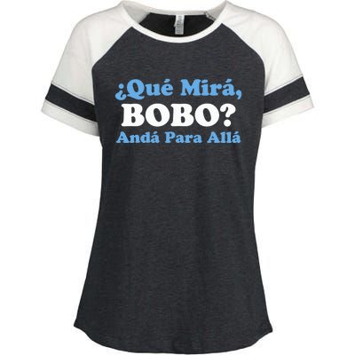 Qué Miras Bobo Qué Mira Bobo Meme Argentina Flag Funny Enza Ladies Jersey Colorblock Tee