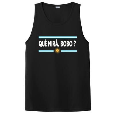 Qué Miras Bobo ? Tee Funny Saying Humor Qué Miras Bobo PosiCharge Competitor Tank