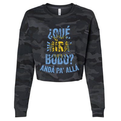 Qué Miras Bobo, Qué Mira Bobo Costume Cropped Pullover Crew