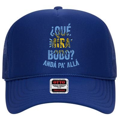 Qué Miras Bobo, Qué Mira Bobo Costume High Crown Mesh Back Trucker Hat