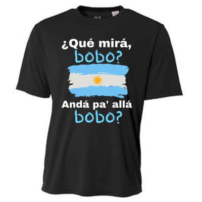 Qué Miras Bobo, Qué Mira Bobo Andá Pa' Allá Funny Flag Cooling Performance Crew T-Shirt