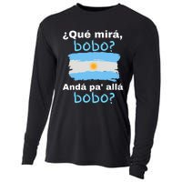 Qué Miras Bobo, Qué Mira Bobo Andá Pa' Allá Funny Flag Cooling Performance Long Sleeve Crew