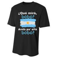 Qué Miras Bobo, Qué Mira Bobo Andá Pa' Allá Funny Flag Performance Sprint T-Shirt