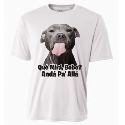 Que Miras Bobo Funny Pitbull Dog Funny Haters Cooling Performance Crew T-Shirt