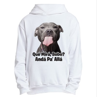 Que Miras Bobo Funny Pitbull Dog Funny Haters Urban Pullover Hoodie