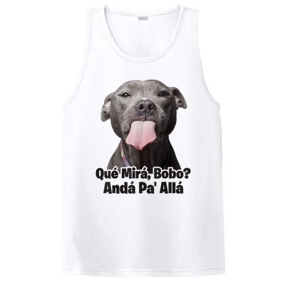 Que Miras Bobo Funny Pitbull Dog Funny Haters PosiCharge Competitor Tank