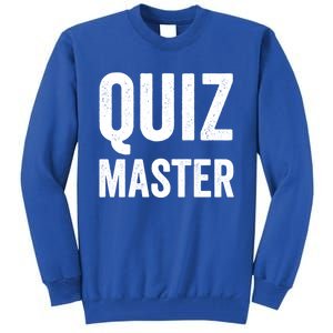 Quiz Master Cool Gift Trivia Night Game Show Host Gift Cool Gift Tall Sweatshirt