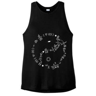 Quantum Mechanics Formula String Theory Maths Universe Ladies PosiCharge Tri-Blend Wicking Tank